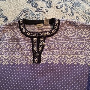 LLBean Fair Isle sweater plus size 3x